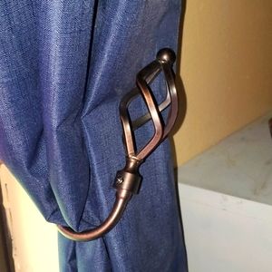 Bronzed Set of Curtain Holdbacks